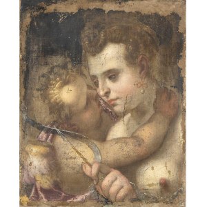VENETIAN ARTIST, FIRST HALF OF 17th CENTURY, Venus and Cupid
