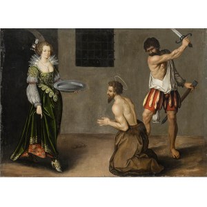 FRENCH ARTIST, LATE 16th / EARLY 17th CENTURY, Salome attends the beheading of the Baptist