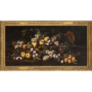 ROMAN ARTIST, SECOND HALF OF 17th CENTURY, Still life of grapes, peaches, pears and plums