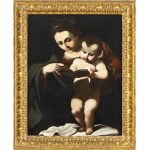AMBIT OF GIOVANNI FRANCESCO BARBIERI CALLED GUERCINO (Cento, 1591 - Bologna, 1666), Maddonna with Child 