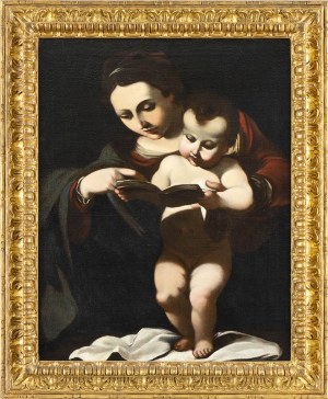 AMBIT OF GIOVANNI FRANCESCO BARBIERI CALLED GUERCINO (Cento, 1591 - Bologna, 1666), Maddonna with Child 