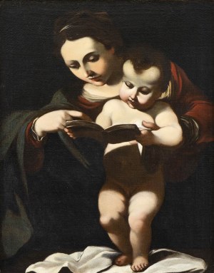 AMBIT OF GIOVANNI FRANCESCO BARBIERI CALLED GUERCINO (Cento, 1591 - Bologna, 1666), Maddonna with Child 