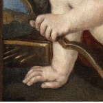 CIRCLE OF GUIDO RENI, 17th CENTURY, Reclining Cupid with bow and quiver