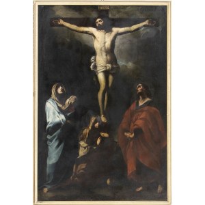 CIRCLE OF GUIDO RENI, 17th CENTURY, Crucifixion with the Virgin, Saint John the Evangelist and Mary Magdalene