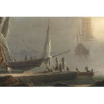 FRANCESCO FIDANZA (Rom, 1747 - Mailand, 1819), Seestück mit Hafen von Messina