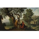 CARLO LABRUZZI (Roma, 1748 - Perugia, 1817), Christ and the Samaritan woman at the well