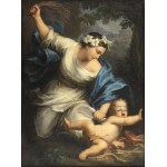 FRANCESCO MANCINI (Sant'Angelo in Vado, 1679 - Rome, 1758), Chastity whips Cupid