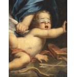 FRANCESCO MANCINI (Sant'Angelo in Vado, 1679 - Rome, 1758), Chastity whips Cupid