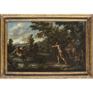 FILIPPO LAURI (Rome, 1623 - 1694) AND LOUIS COUSIN (Brussels, 1606 ca. - 1667 ca.), Hercules slays Nessus