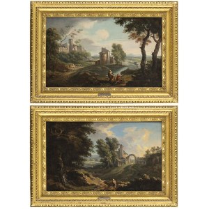 ANDREA LOCATELLI (Rome, 1695 - 1741), Pair of paintings