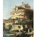 VENETIAN ARTIST, 18th CENTURY, View of Castel Sant'Angelo with St. Peter's in the background