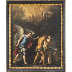 PAOLO DE MATTEIS (Piano Vetrale, 1662 - Neaples, 1728), The banishment of Adam and Eve from Paradise