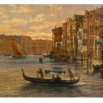 FRIEDRICH NERLY THE YOUNGER (Venice, 1842 - Lucerne, 1919), View of Punta della Dogana from Bacino di San Marco with the Basilica della Salute