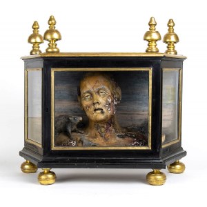GAETANO GIULIO ZUMBO (Siracusa, 1656 - Paris, 1701), Anatomical bust with worms