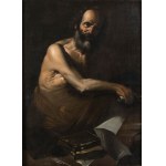 NEAPOLITAN CARAVAGGESQUE ARTIST, FIRST HALF OF THE 16th CENTURY, Philosopher with a book