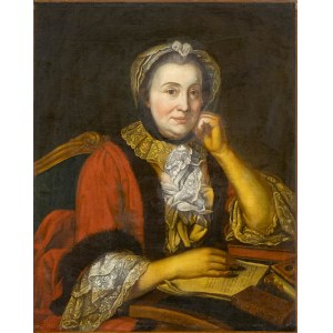 JEAN HUMBERT (Amsterdam, 1734 - 1794), Portrait of a Gentlewoman at her desk