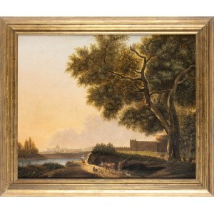 ROMAN SCHOOL, FIRST HALF OF 19th CENTURY, View of Saint Peter's Basilica from Tor di Quinto