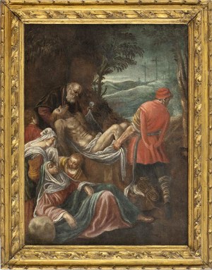 FOLLOWER OF JACOPO DAL PONTE CALLED BASSANO, The Entombment of Christ