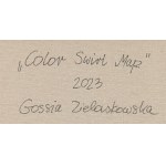 Gossia Zielaskowska (nar. 1983, Poznaň), Mapa farebných vírov - diptych, 2023