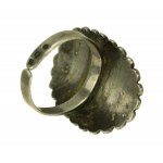 Srebrny pierścionek z onyksem, J. Fajngold (25)