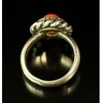 Srebrny pierścionek z koralem, Zaremscy (48)
