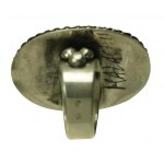Srebrny pierścionek z malachitem wyrób autorski (1)