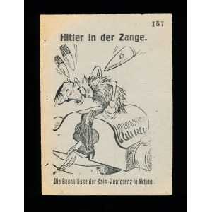 Hitler w imadle Sowiecka wojskowa ulotka propagandowa do żołnierzy niemieckich, Pomorze, II wojna światowa (14)
