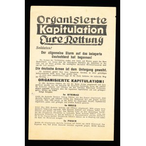 Organisierte Kapitulation deine Rettung Sowjetisches militärisches Propagandablatt für deutsche Soldaten, Zweiter Weltkrieg (20)