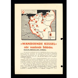 Wandernde Kessel oder wandernde sowjetische Behörden, militärisches Propagandaflugblatt für deutsche Soldaten und Offiziere, Kolobrzeg, Zweiter Weltkrieg (33)