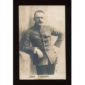 II RP Postcard with reproduction of a photograph of Józef Piłsudski (101)