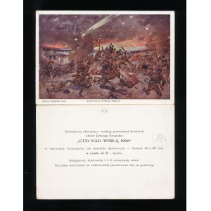 II Rp Advertising postcard with a reproduction of the painting Miracle on the Vistula (136)