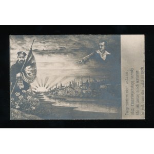 Patriotic postcard with a fragment of a poem by Juliusz Słowacki (141)