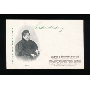 II Rp Seweryna r. Żochowska Duchińska Pohľadnica zo série Veľkí a slávni ľudia Poľska (186)