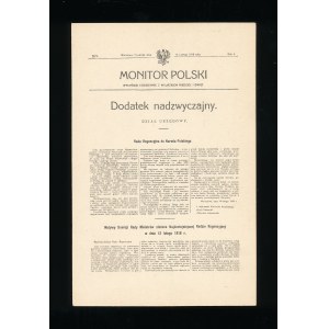 II Rp Monitor Polski - Regentská rada 1918. (192)