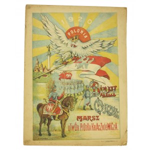 [Nuty] Biały Orzeł marsz Piotra Kraczkiewicza, Wyd. R. Łaskow, Wilno 1920 r. (441)