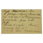Szubin, sociálna pomoc - poukážka na 1 porciu večere 1946 (405)