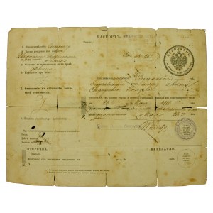 Pas Rusky Anny Kniazevy z Rjazaňské gubernie z roku 1916. (409)