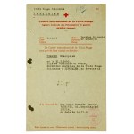 Red Cross - Two forms with correspondence from the Second War (410)