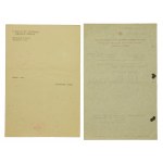 Červený kříž - dva formuláře s korespondencí z druhé války (410)