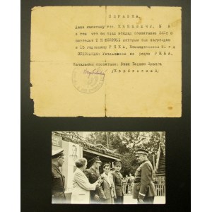 Gen. Boleslaw Kieniewicz kit, certificate and photograph (415)