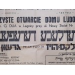 Plakát k otevření Centra židovské obce v Legnici 1948 (46)