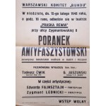 The placard The Warsaw committee of the Bund invites you to the theater Praga Revue 1948 (47)