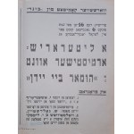 Plagát výboru varšavského bundu, organizuje Židovský humor 1947 (50)