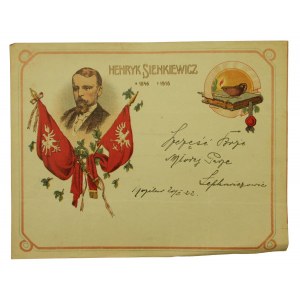 Telegram patriotyczny - Henryk Sienkiewicz, 1922 r. (255)
