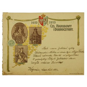 Vlastenecký telegram k 500. výročí bitvy u Grunwaldu, 1923 (260)