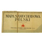 Autokarte von Polen, der Zweiten Republik. Faltung. (801)