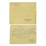 A set of documents after a teacher of the State Economic and Trade School in Lviv(301)