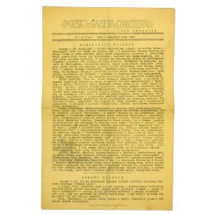Polska Gazeta Codzienna, gazeta konspiracyjna, 4 września 1942r (956)