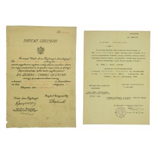 Patent oficerski i jego odpis 1937 r. (603)