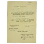 Officer's patent and its copy 1937 (603)